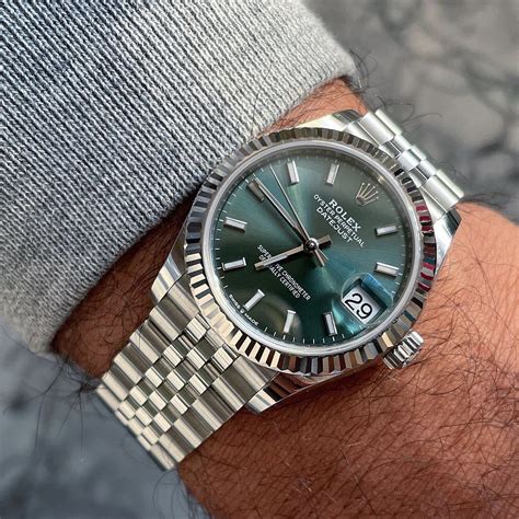 2022 rolex day date green dial|Rolex datejust 41.